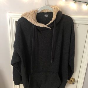 Aerie fuzzy hoodie sweatshirt